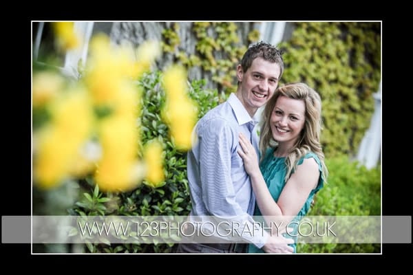 Naomi and Matt's engagement shoot for wedding photography at Doxford Hall, Northumberland