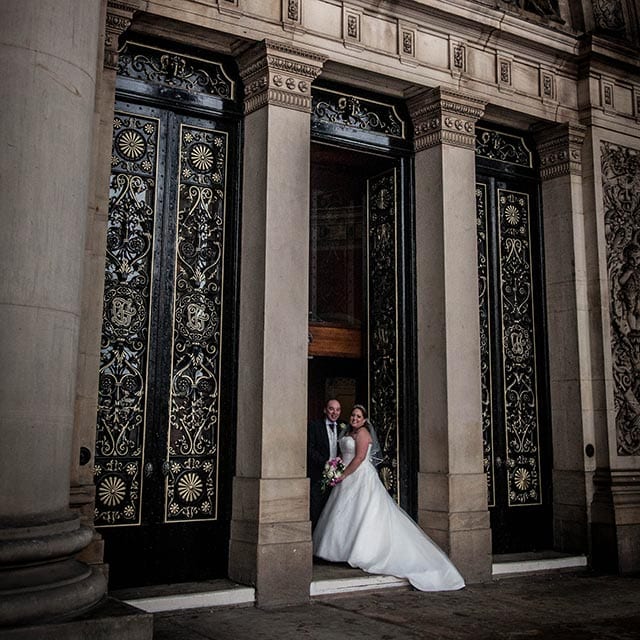 wedding photography Leeds Town Hall