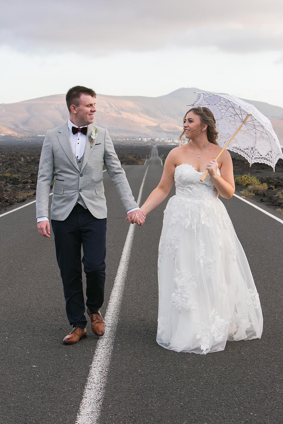 Lanzarote bride and groom